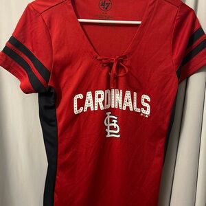 Red Cardinals V-Neck T-Shirt